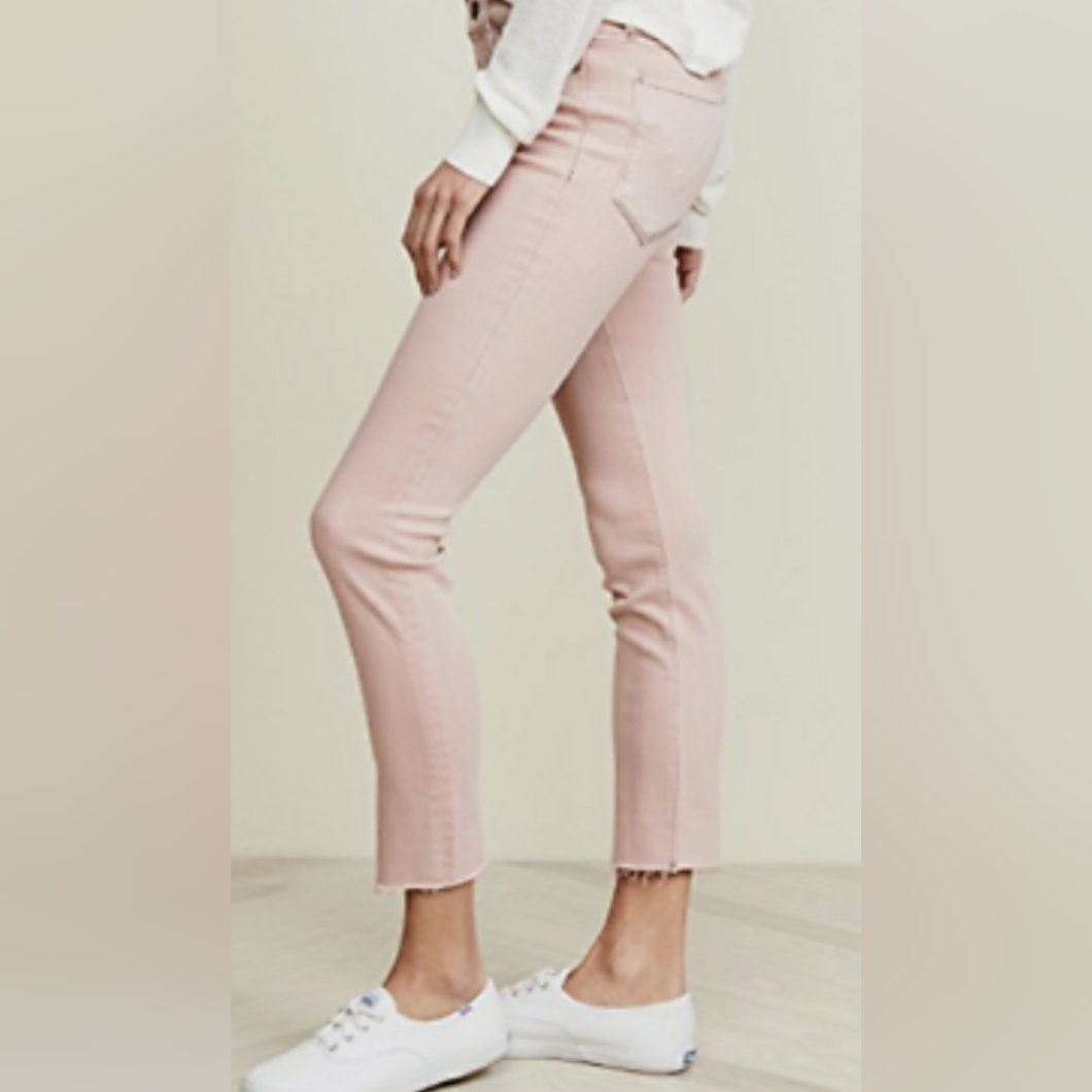 Hudson Tally Crop Skinny Raw Hem Lucerne 32